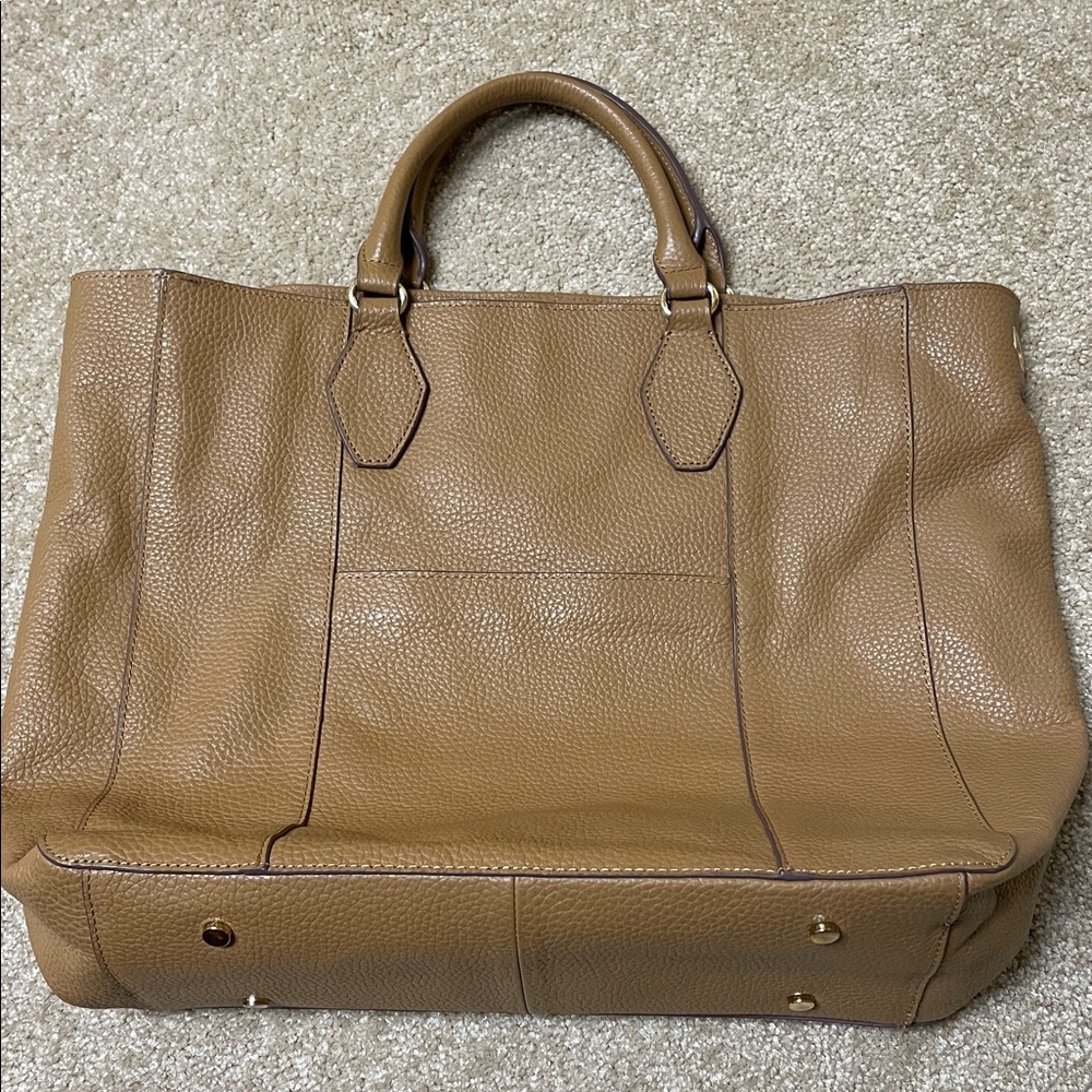 ANTONIO MELANI Large Tan Leather Bag